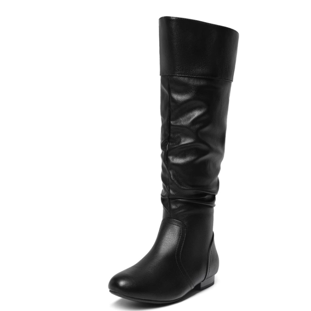 Knee high wide calf boots
